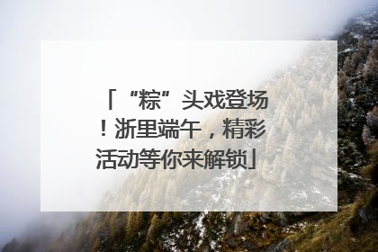 “粽”头戏登场！浙里端午，精彩活动等你来解锁