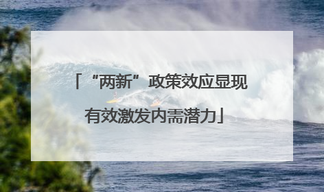 “两新”政策效应显现 有效激发内需潜力