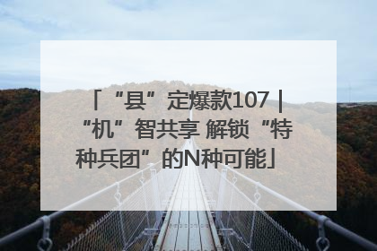 “县”定爆款107｜“机”智共享 解锁“特种兵团”的N种可能