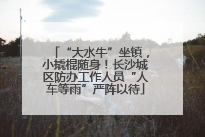 “大水牛”坐镇，小撬棍随身！长沙城区防办工作人员“人车等雨”严阵以待
