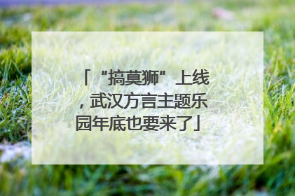 “搞莫狮”上线，武汉方言主题乐园年底也要来了