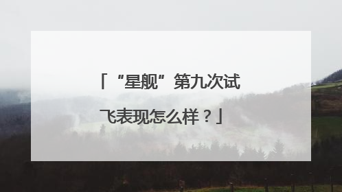 “星舰”第九次试飞表现怎么样？