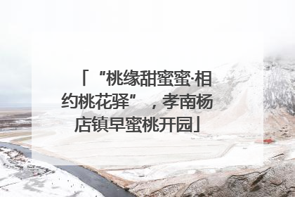 “桃缘甜蜜蜜·相约桃花驿”，孝南杨店镇早蜜桃开园