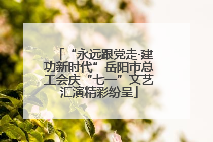 “永远跟党走·建功新时代”岳阳市总工会庆“七一”文艺汇演精彩纷呈