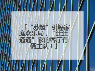 “苏超”引爆家庭欢乐局，“迁迁通通”家的客厅有俩主队！