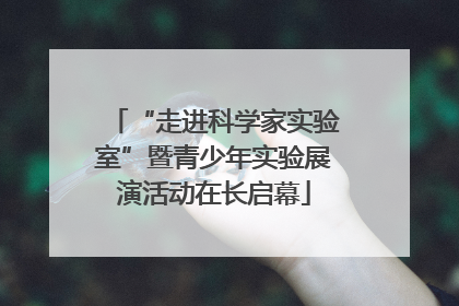“走进科学家实验室”暨青少年实验展演活动在长启幕
