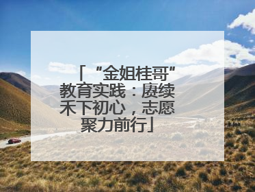“金姐桂哥”教育实践：赓续禾下初心，志愿聚力前行