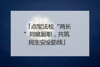 点军法检“两长”同庭履职，共筑民生安全防线