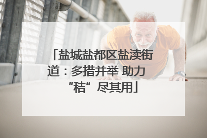 盐城盐都区盐渎街道：多措并举 助力“秸”尽其用