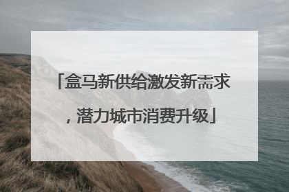 盒马新供给激发新需求，潜力城市消费升级