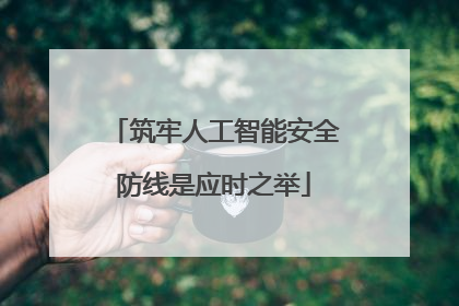 筑牢人工智能安全防线是应时之举