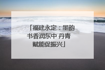福建永定：墨韵书香润东中 丹青赋能促振兴