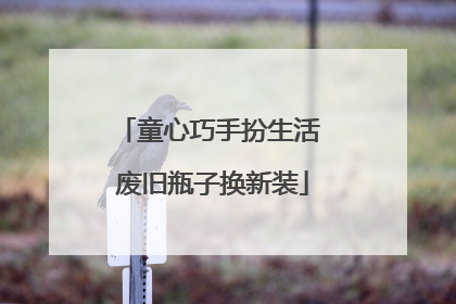 童心巧手扮生活 废旧瓶子换新装