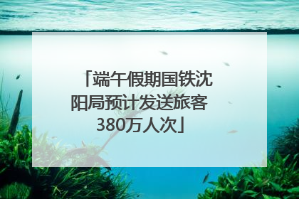 端午假期国铁沈阳局预计发送旅客380万人次