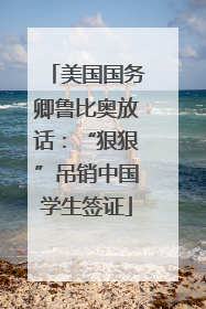 美国国务卿鲁比奥放话：“狠狠”吊销中国学生签证