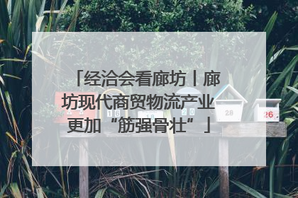 经洽会看廊坊丨廊坊现代商贸物流产业更加“筋强骨壮”