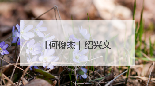 何俊杰｜绍兴文化的公共精神