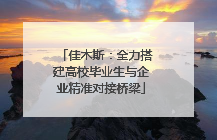 佳木斯：全力搭建高校毕业生与企业精准对接桥梁