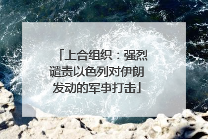 上合组织：强烈谴责以色列对伊朗发动的军事打击