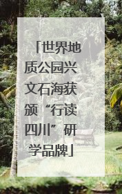 世界地质公园兴文石海获颁“行读四川”研学品牌