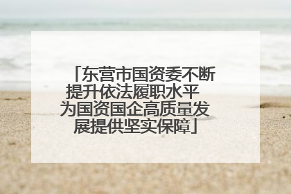 东营市国资委不断提升依法履职水平 为国资国企高质量发展提供坚实保障