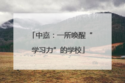中嘉：一所唤醒“学习力”的学校