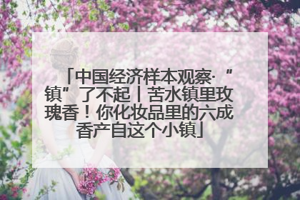 中国经济样本观察·“镇”了不起丨苦水镇里玫瑰香！你化妆品里的六成香产自这个小镇
