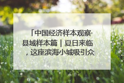 中国经济样本观察·县域样本篇｜夏日来临，这座滨海小城吸引众多年轻人打卡……
