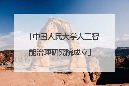 中国人民大学人工智能治理研究院成立