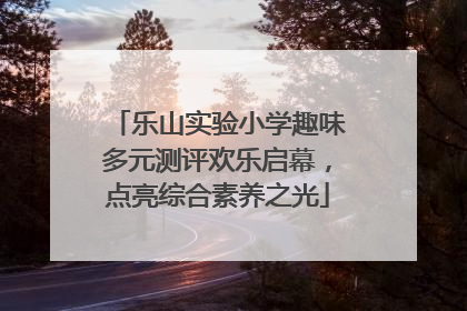 乐山实验小学趣味多元测评欢乐启幕，点亮综合素养之光