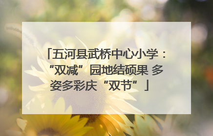 五河县武桥中心小学：“双减”园地结硕果 多姿多彩庆“双节”