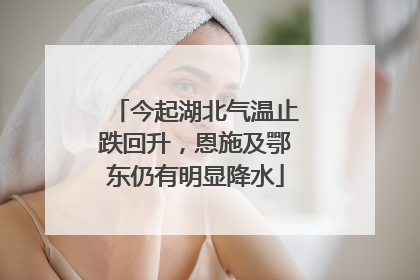 今起湖北气温止跌回升，恩施及鄂东仍有明显降水