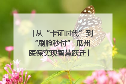 从“卡证时代”到“刷脸秒付” 瓜州医保实现智慧跃迁