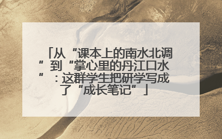 从“课本上的南水北调”到“掌心里的丹江口水”：这群学生把研学写成了“成长笔记”