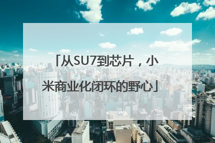 从SU7到芯片，小米商业化闭环的野心