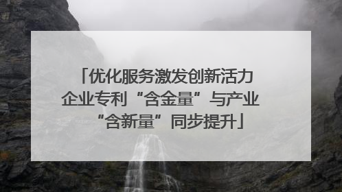 优化服务激发创新活力 企业专利“含金量”与产业“含新量”同步提升