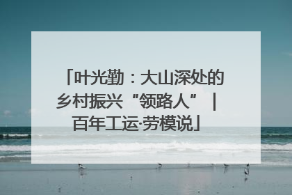 叶光勤：大山深处的乡村振兴“领路人”｜百年工运·劳模说