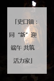史口镇：同“新”迎端午 共筑活力家