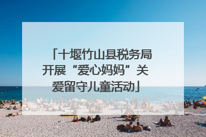 十堰竹山县税务局开展“爱心妈妈”关爱留守儿童活动