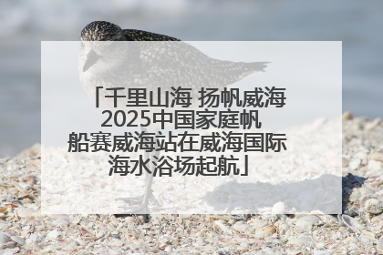千里山海 扬帆威海 2025中国家庭帆船赛威海站在威海国际海水浴场起航