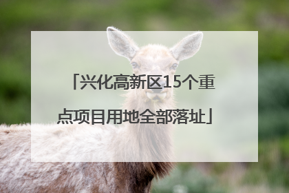 兴化高新区15个重点项目用地全部落址
