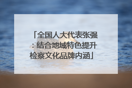 全国人大代表张强：结合地域特色提升检察文化品牌内涵