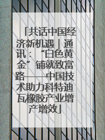 共话中国经济新机遇｜通讯：“白色黄金”铺就致富路——中国技术助力科特迪瓦橡胶产业增产增效
