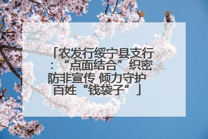 农发行绥宁县支行：“点面结合”织密防非宣传 倾力守护百姓“钱袋子”