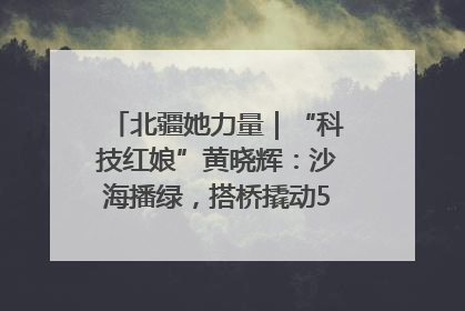 北疆她力量｜“科技红娘”黄晓辉：沙海播绿，搭桥撬动5.3亿研发