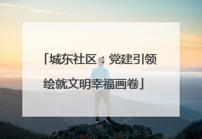 城东社区：党建引领绘就文明幸福画卷