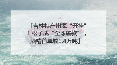 吉林特产出海“开挂”！松子成“全球爆款”，酒精首单锁1.4万吨