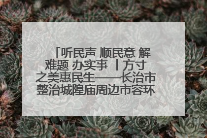 听民声 顺民意 解难题 办实事 丨方寸之美惠民生——长治市整治城隍庙周边市容环境提升城市品质