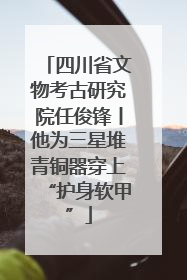 四川省文物考古研究院任俊锋丨他为三星堆青铜器穿上“护身软甲”