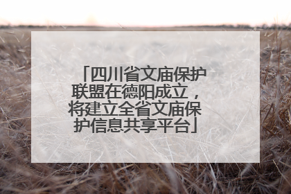 四川省文庙保护联盟在德阳成立，将建立全省文庙保护信息共享平台